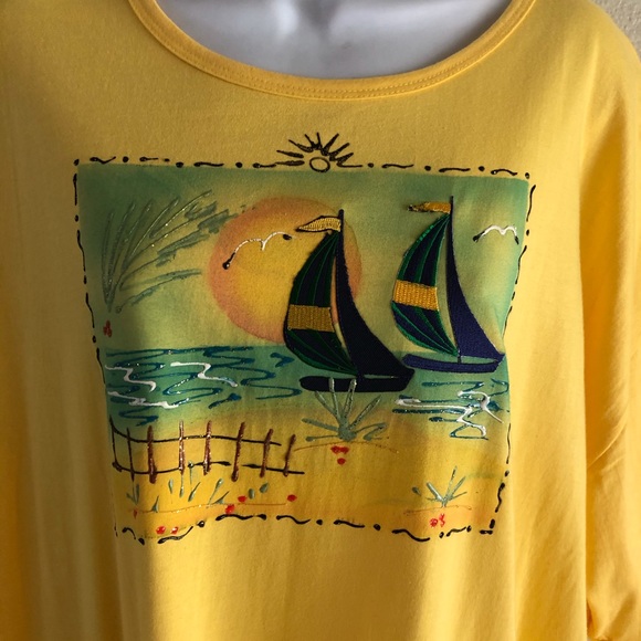 NWT 100% cotton Oversize T-Shirt Coverup - Picture 2 of 10